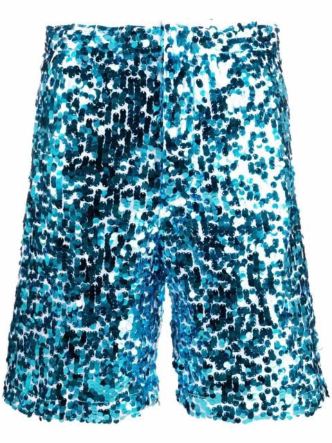 Plan C sequinned Bermuda shorts