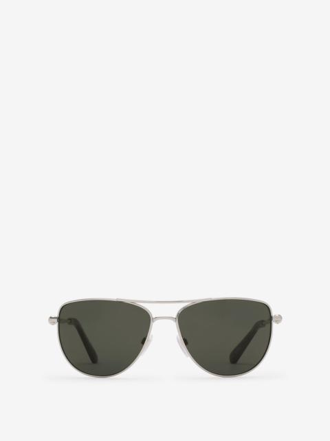 Burberry Metal Logo Square Sunglasses