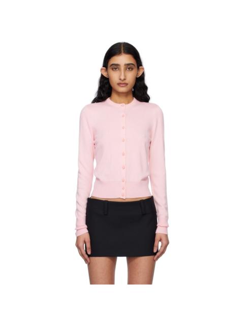 GUIZIO Pink Emelie Cropped Cardigan