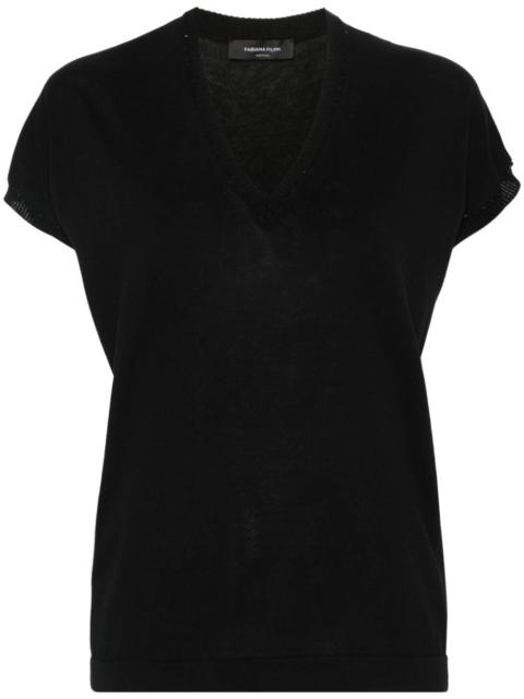FABIANA FILIPPI sequin-detailing knitted top