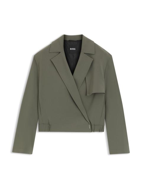 BOSS RELAXED-FIT JACKET IN JAPANESE CREPE