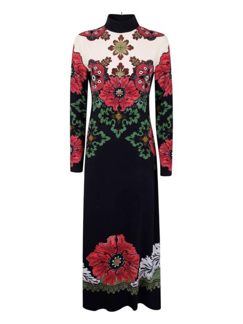 La DoubleJ floral-print high-neck dress