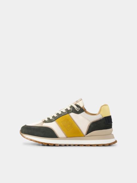 BOGNER Sneaker Newport in Dark green/yellow/white