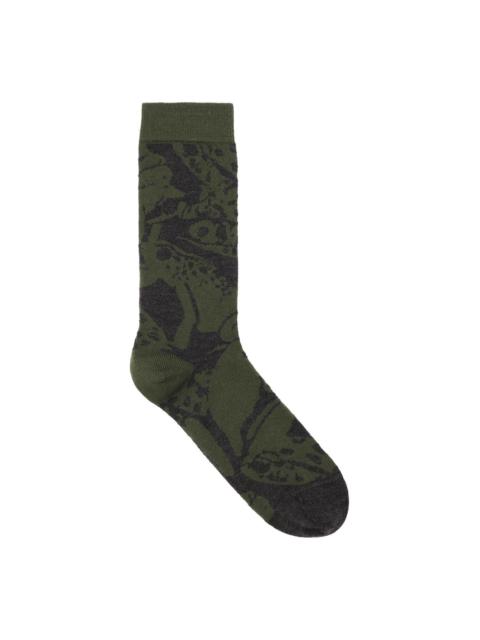 HENRIK VIBSKOV SWAMP SOCK - GREEN MESS FROG