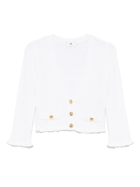 ELISABETTA FRANCHI logo-buttons cardigan
