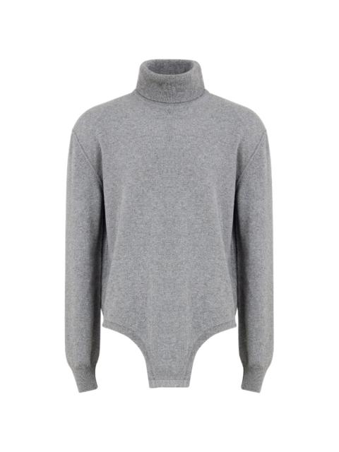 Maison Margiela roll-neck long-sleeve knitted top