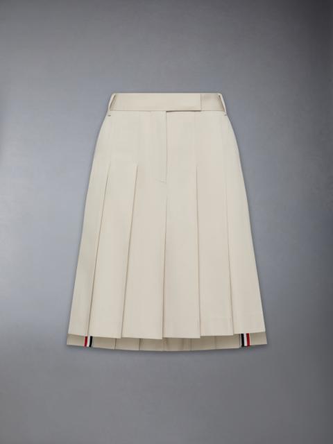 Thom Browne COTTON SUITING PLEATED SKIRT