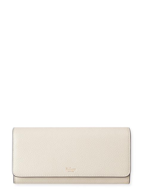 Mulberry Continental Wallet Small Classic Grain (Chalk)