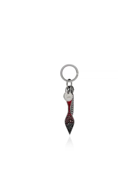 Christian Louboutin Red Sole Keyring GUN METAL/RED-BLACK