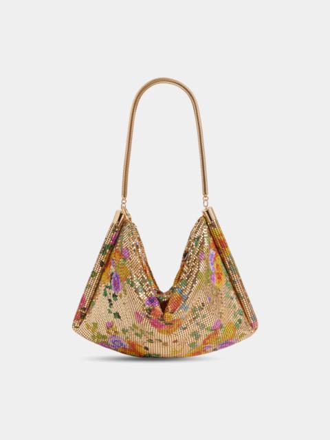 rabanne PIXEL TUBE BAG IN PRINTED MESH