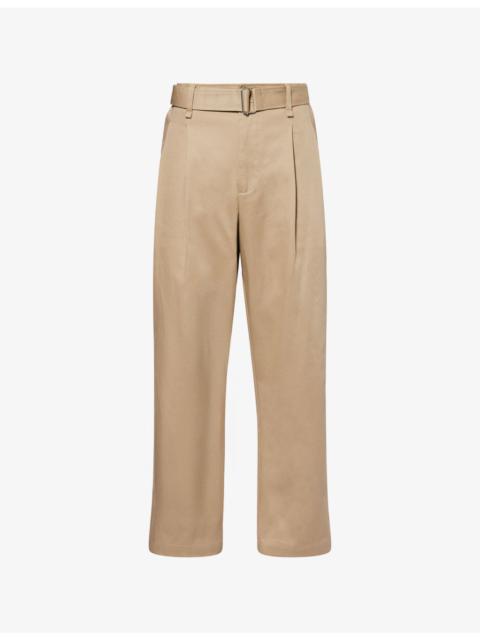 SIMKHAI Kent Pleated Cotton Trousers