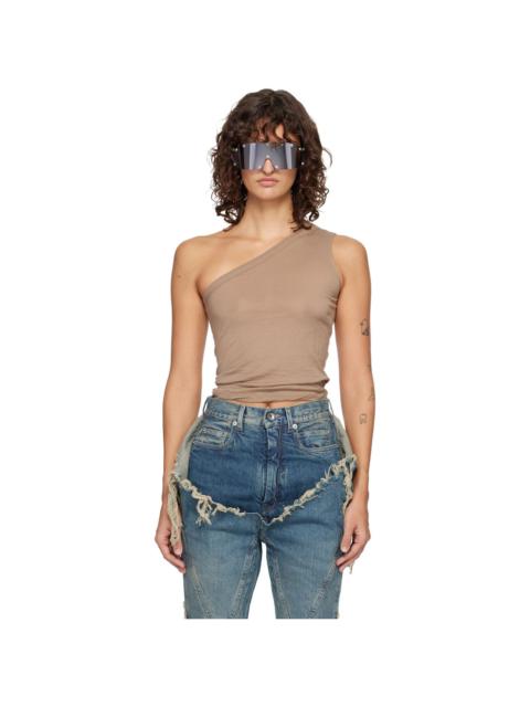 Rick Owens DRKSHDW Taupe Temple SL Ziggy Top