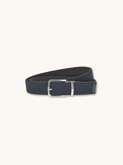 Paul & Shark REVERSIBLE ELASTIC BELT WITH LEATHER TRIMS