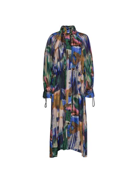 EXHALE PARKA - MULTI BRUSH DRIPS