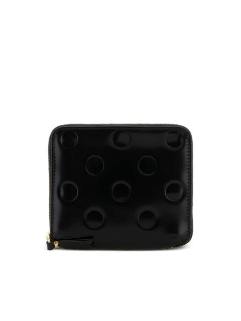 Comme Des Garçons polka dot leather wallet
