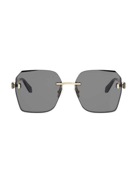 BVLGARI Women's Serpenti Forever 58MM Square Sunglasses - Goldother Smoke