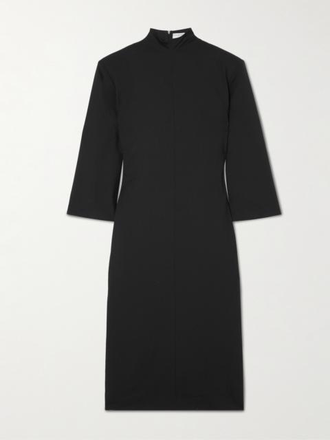 Calvin Klein Collection Addison Wool And Silk-blend Turtleneck Midi Dress
