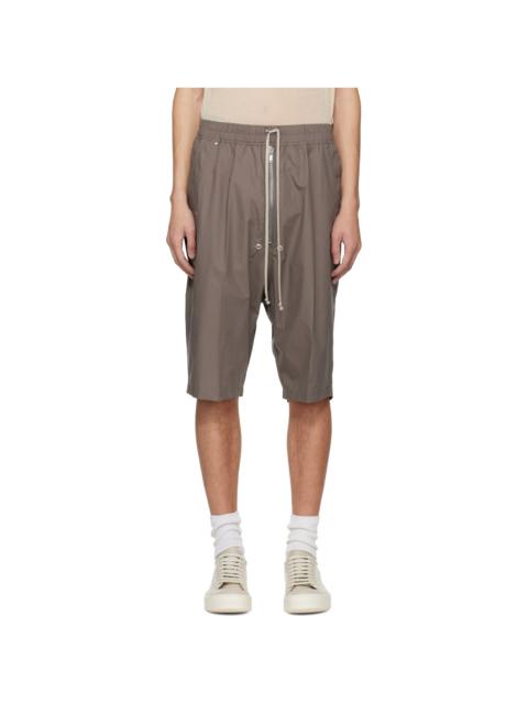 Rick Owens Gray Temple Bela Pods Shorts