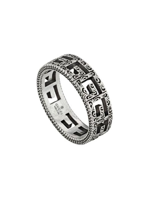 GUCCI Silver ring with Square G