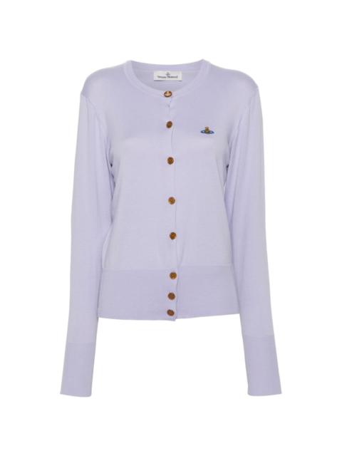 Vivienne Westwood Orb-embroidered cotton cardigan