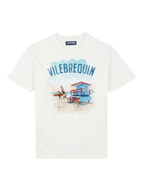 Vilebrequin Cotton Men T-shirt Malibu Lifeguard