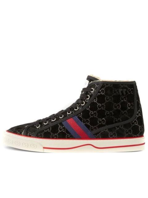 GUCCI (WMNS) Gucci Tennis 1977 'Black Suede' 649327-UJ510-1076