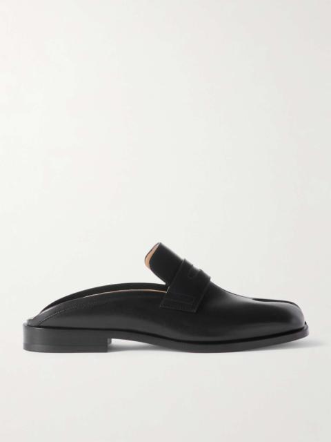 Maison Margiela Tabi Leather Backless Penny Loafers