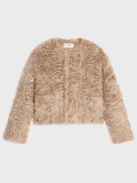 CELINE cardigan jacket in bouclé mohair