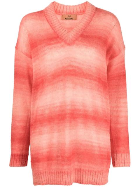Missoni gradient striped knitted jumper