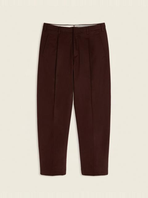 SLOWEAR Seamless fit cotton and cashmere gabardine trousers