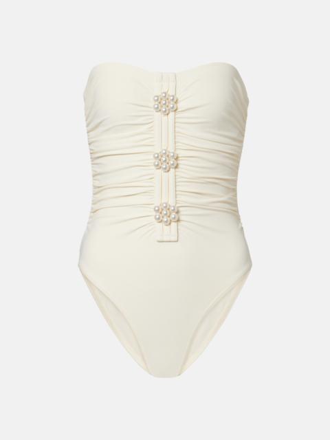 KARLA COLLETTO Maya embellished swimsuit