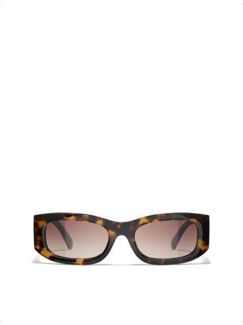 CHANEL Rectangle-frame sunglasses