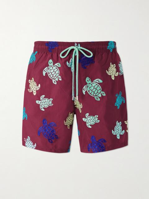 Vilebrequin Mistral Embroidered Straight-Leg Swim Shorts