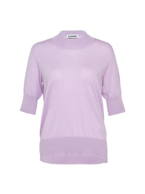 Jil Sander Superfine Cashmere Mock Neck Sweater