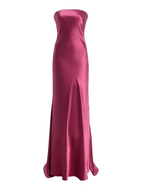 Alejandra Alonso Rojas Low Back Satin Gown