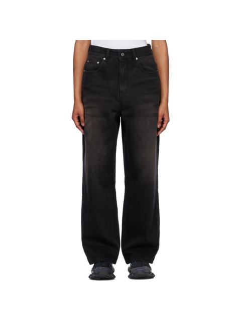 We11done Black Wide-Leg Jeans