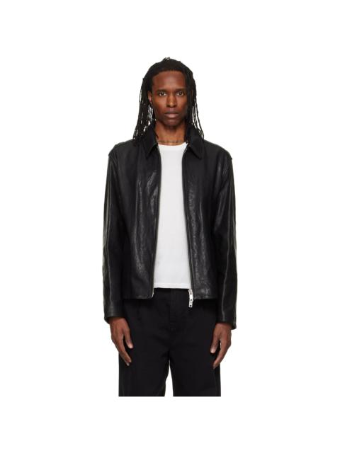 HUGO Black Regular-Fit Nappa Leather Jacket
