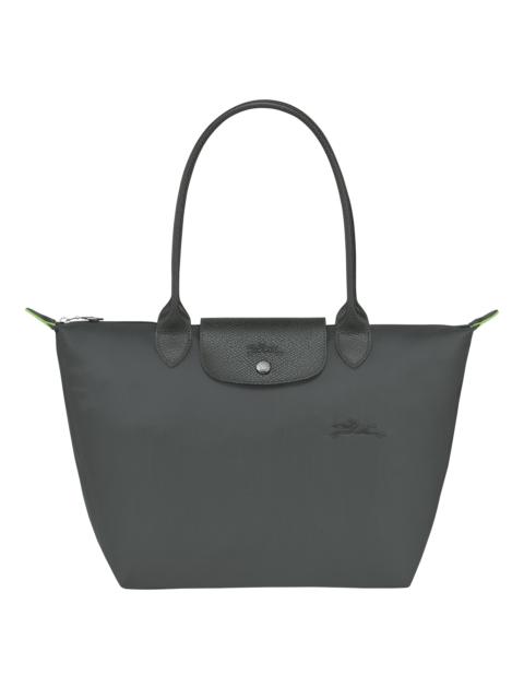 Le Pliage Green M Tote bag Graphite - Recycled canvas