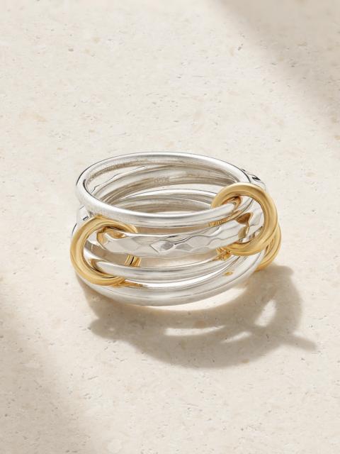 Spinelli Kilcollin Cici Petite Sterling Silver And 18-karat Gold Ring