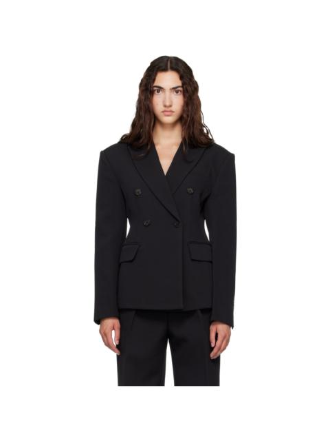The Frankie Shop Black Doyer Cinched Blazer