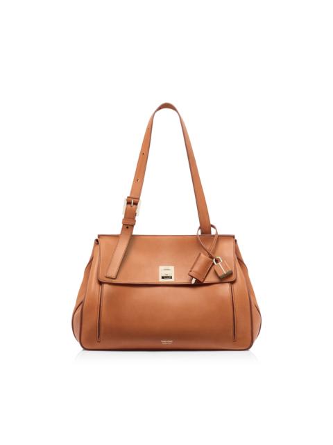 TOM FORD NATURAL LEATHER MEDIUM BESACE