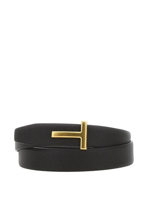 TOM FORD Tom Ford T-buckle Leather Belt