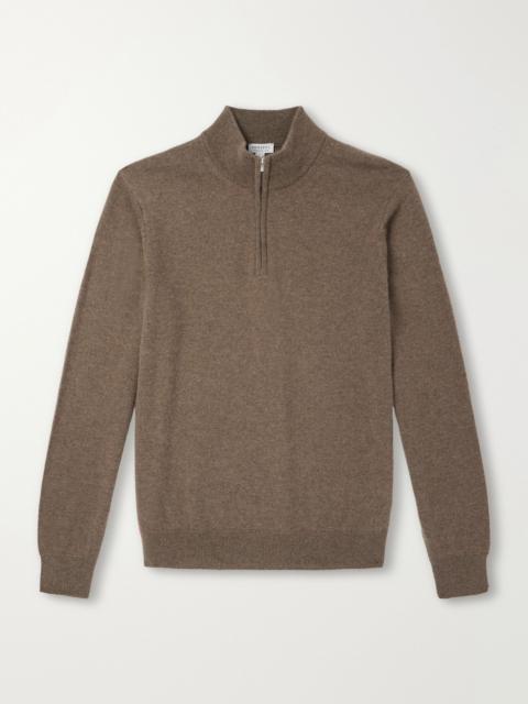 Sunspel Cashmere Half-Zip Sweater
