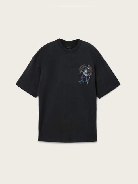 ALLSAINTS RAPTOUR OVERSIZED GRAPHIC T-SHIRT