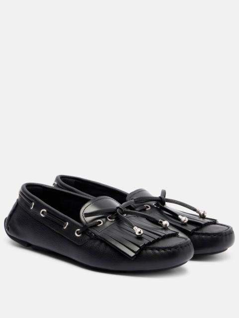 JIMMY CHOO Manon leather moccasins