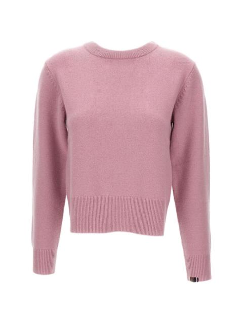 extreme cashmere ribbed crew neck sweater