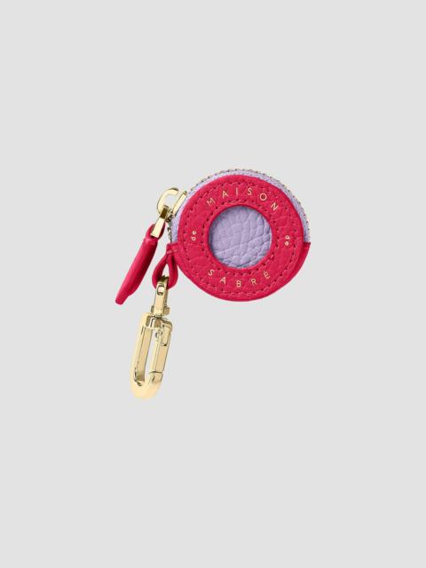 MAISON de SABRÉ Women's Leather AirTag Charm - Fuchsia Lavender