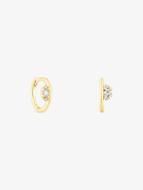 TOUS 18K solid gold Hoop earrings with diamonds Les Classiques
