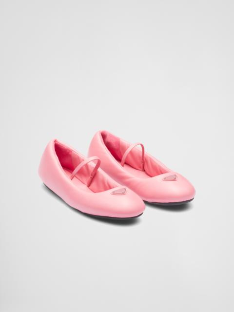 Prada Soft padded nappa leather ballerinas