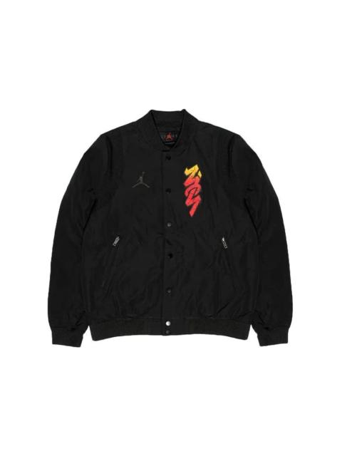 Jordan Jordan Zion Flight Bomber Jacket Black/Red/Yellow